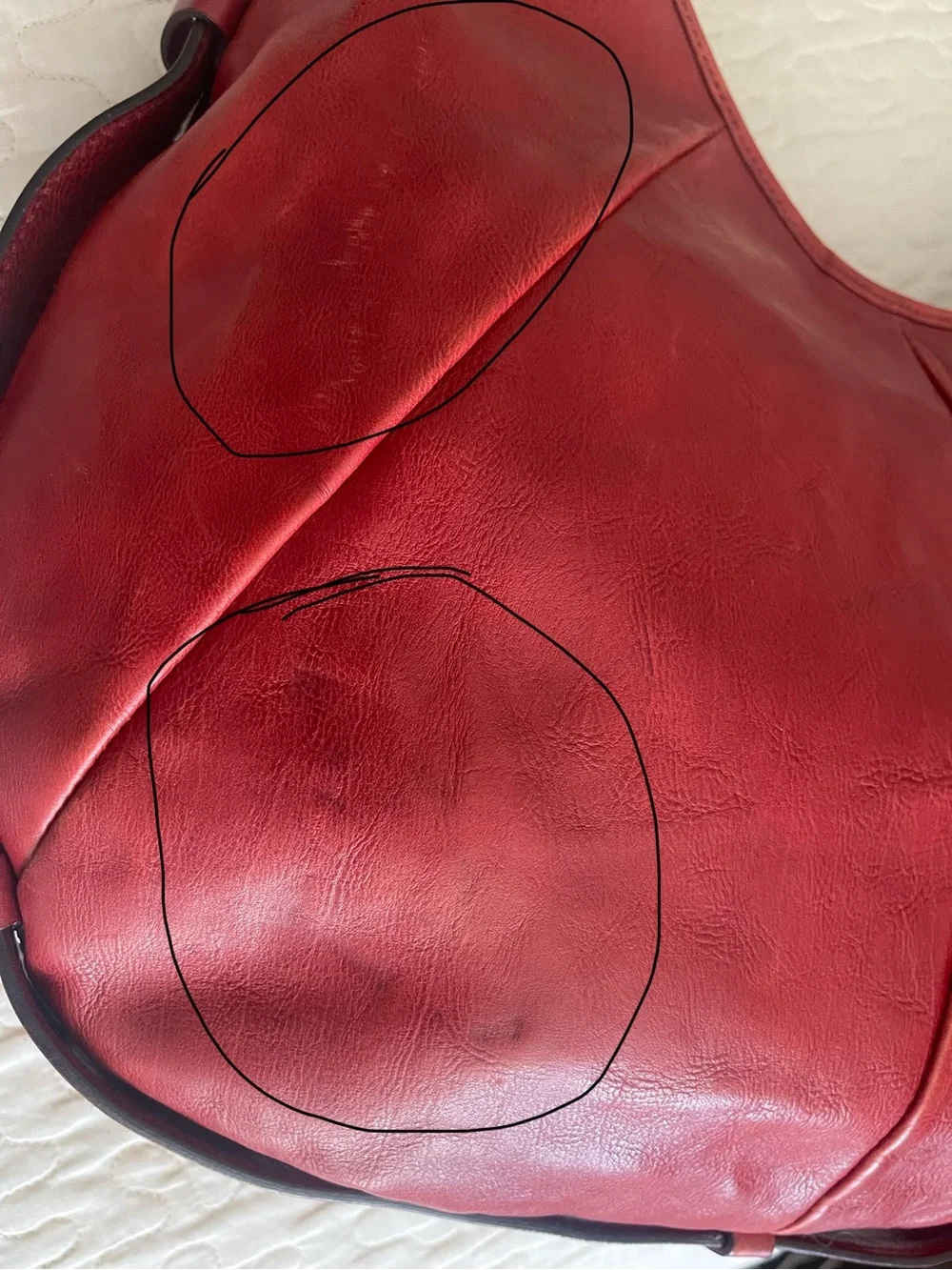 Vintage YSL Mombasa Horn Handle Hobo Bag Tom Ford Era Burgundy Leather Rare